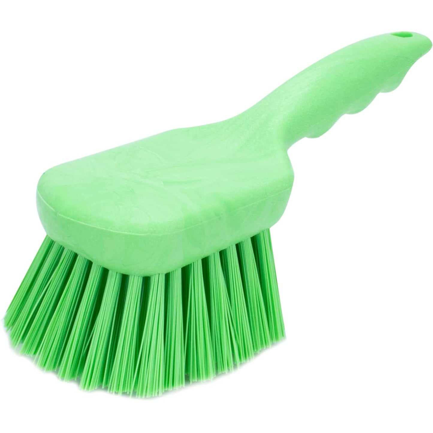 SPARTA 40541EC75 Plastic Scrub Brush, Utility Brush, Kitchen Brush With Hanging Hole For Cleaning, 8 Inches, Lime