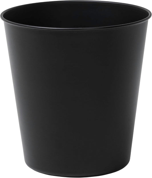 happimess HPM1113A Nolan Modern Classic Smooth Steel 2-Gallon Wastebasket for Home, Bathroom, Living Room, Office, Bedroom, Kitchen, Matte Black