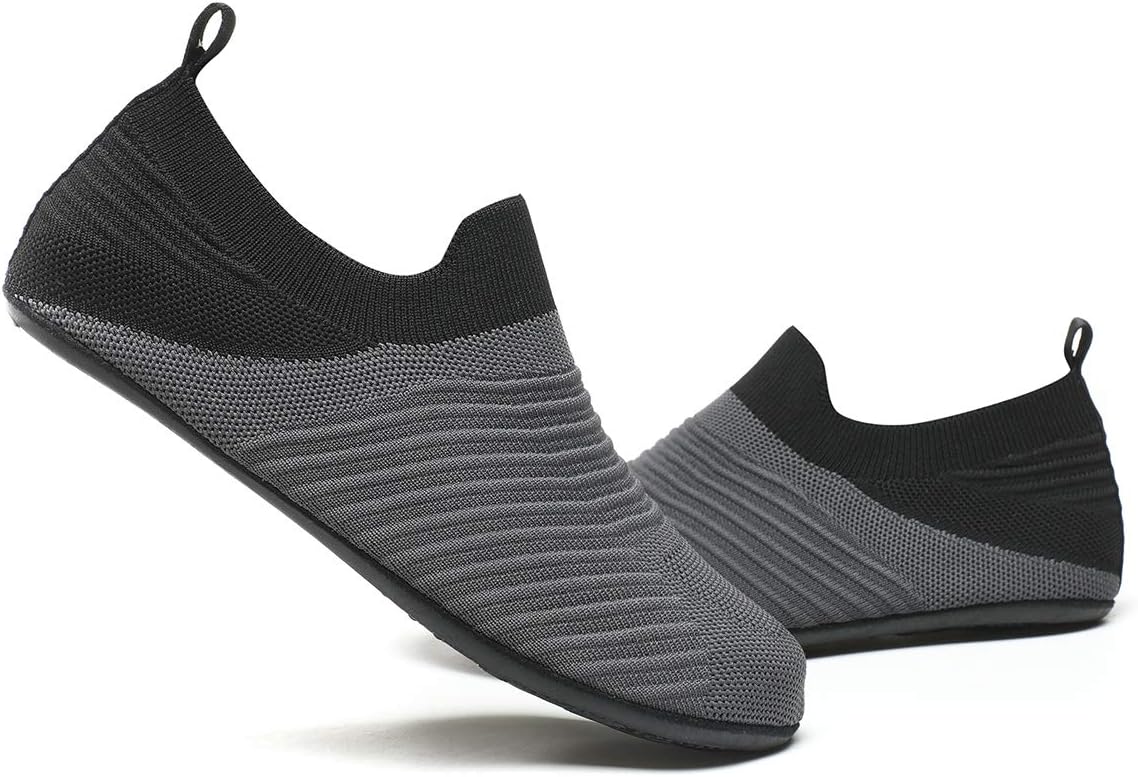 Adult Indoor House Slippers Socks Lightweight Non Slip Grip House Home Shoes for Women Men