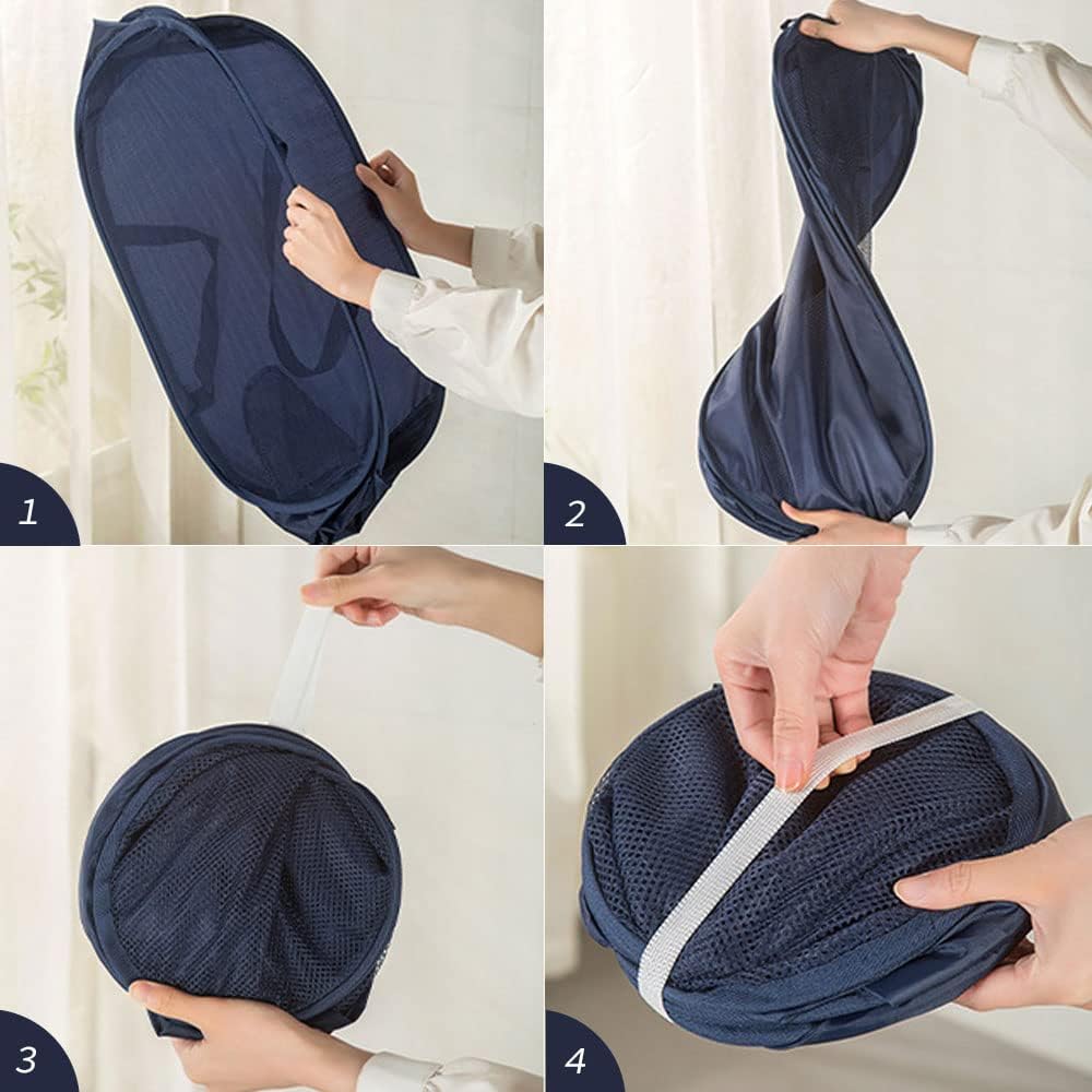 2 Pack Closet Storage Bins, Storage Containers for Closets, Fabric Closet Bins for StorageDecorative ,Collapsible Baskets for Organizing Clothes Toy Nursery (Black/Black)