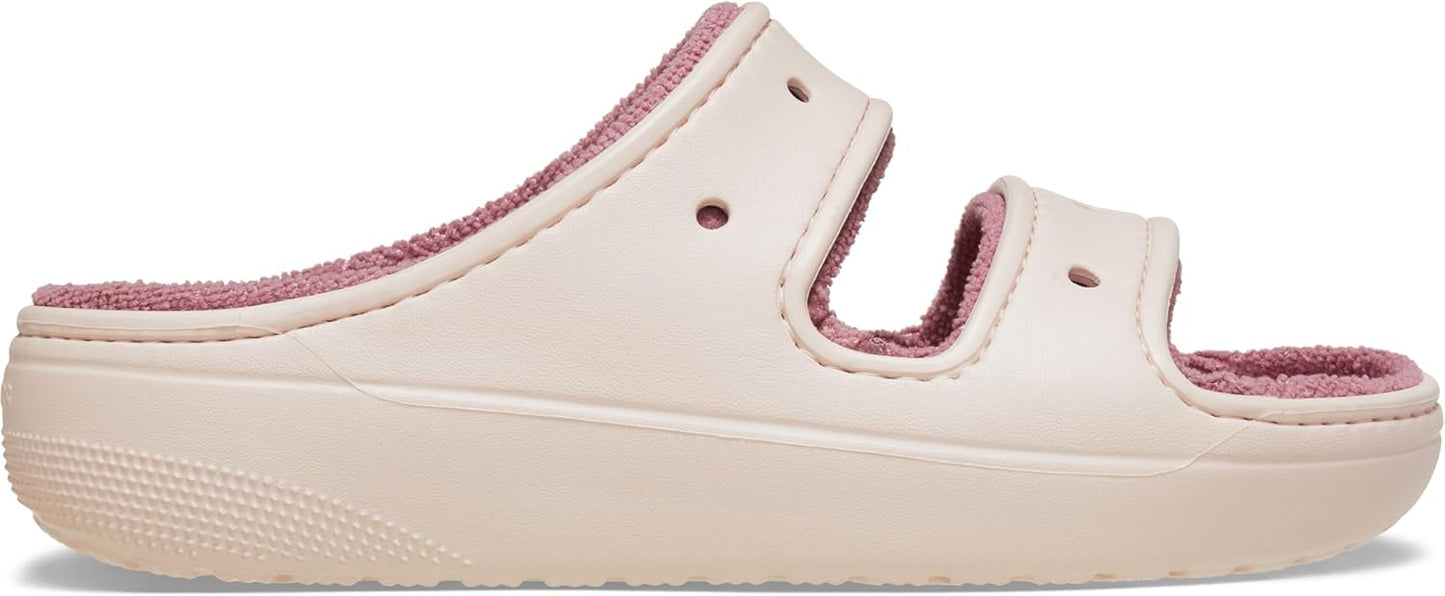 Crocs Unisex Adult Classic Cozzzy Towel Sandals, Fuzzy Slippers and Slides