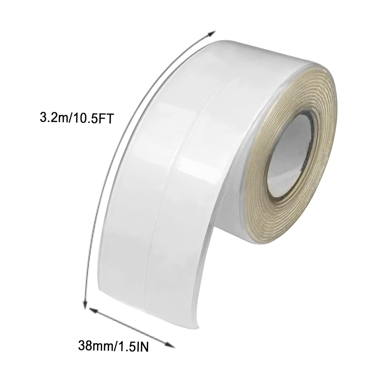 Caulk Tape Self Adhesive,Caulking Tape for Bathroom Sealant Strip Caulk Strip,Waterproof Caulking Sealing Tape for Bathroom, Toilet, Kitchen Countertop,Bathroom,Toilet (Clear-1.5IN-10.5FT-A)