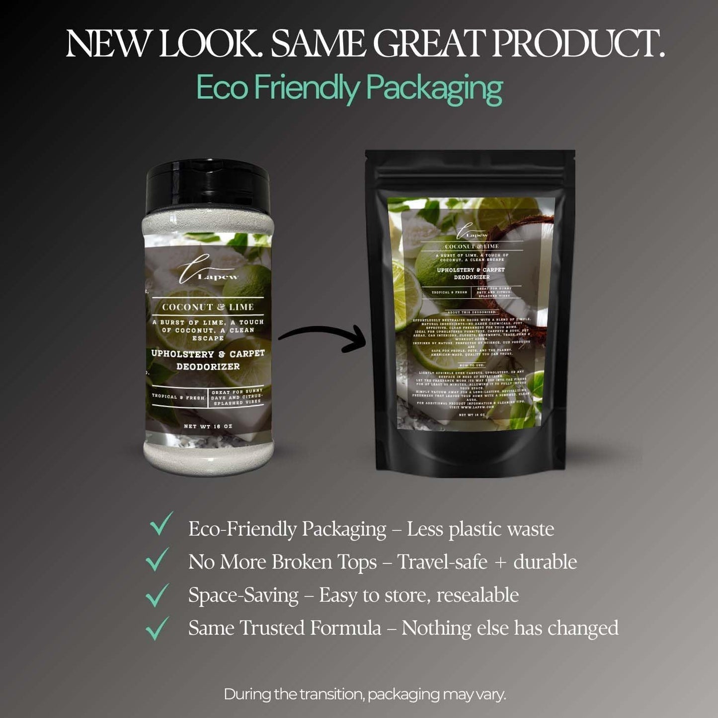 Coconut & Lime Carpet Freshener Powder: Powerful Odor Eliminator for Home, Upholstery Deodorizer, Carpet Deodorizer, Pet Urine, Cat Litter Box - Coconut Lime Verbena Fragrance