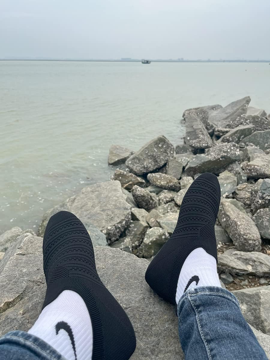 Adult Indoor House Slippers Socks Lightweight Non Slip Grip House Home Shoes for Women Men