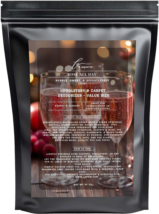 Rosé All Day Carpet Freshener Powder Refill 36 oz | Powerful Odor Eliminator for Home | Upholstery Deodorizer | Carpet Deodorizer | Pet Urine | Cat Litter Box