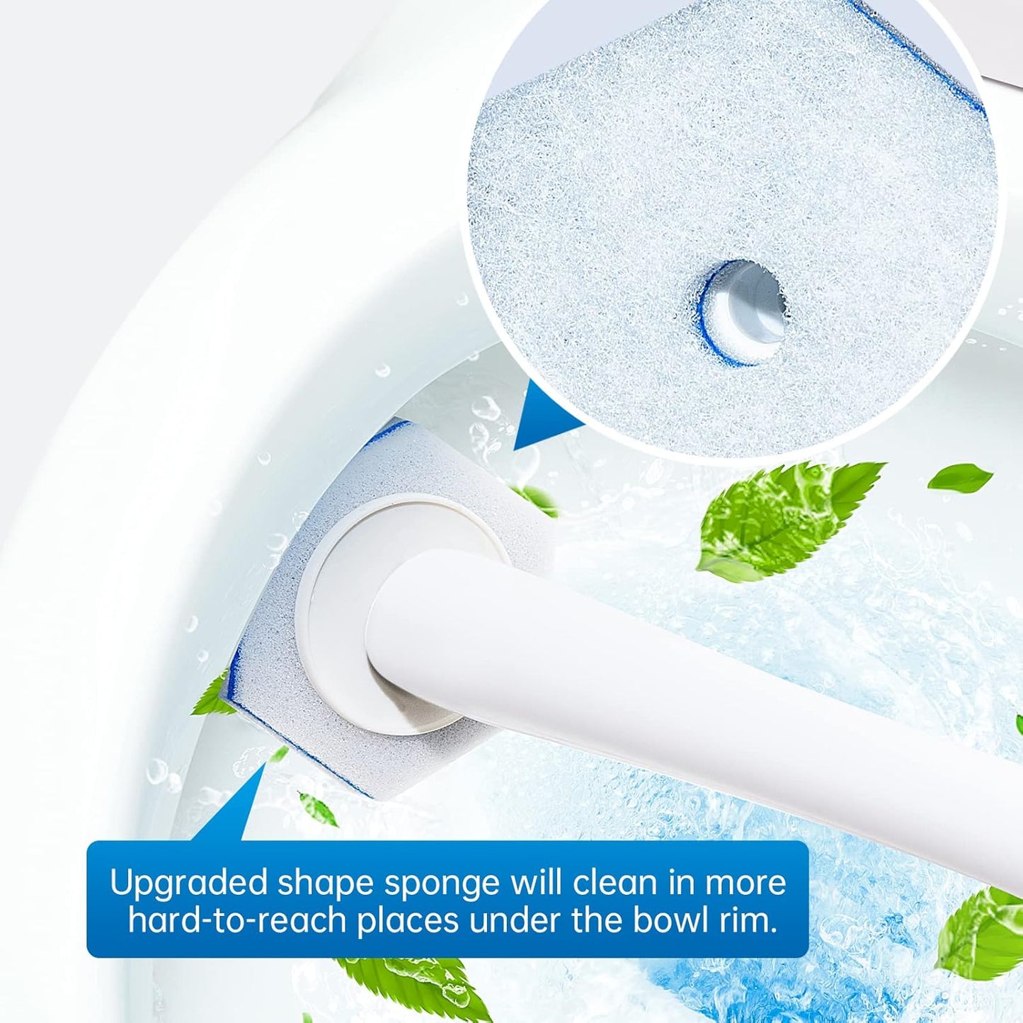 Aimery 100 Counts Blue Disposable Toilet Bowl Cleaning Refills Make Toilet And Bathroom Be Fresh(100, Blue)