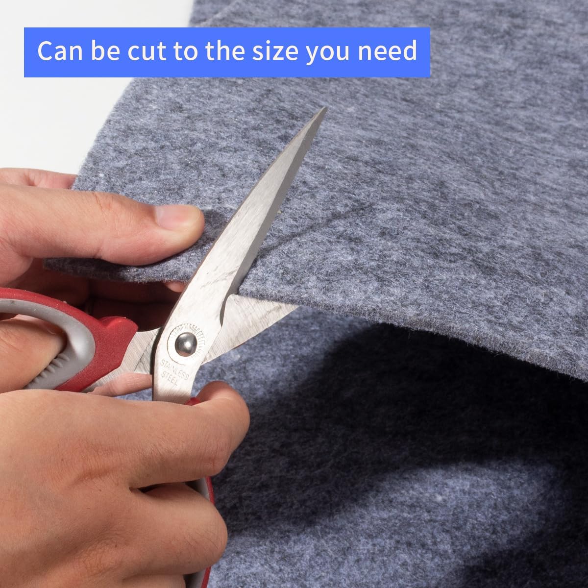 Extra Large Area Rug Cushioned Carpet Pad, 6x9 Ft, Thick Felt Pad for All Floors, Keeps Rug in Place Soft