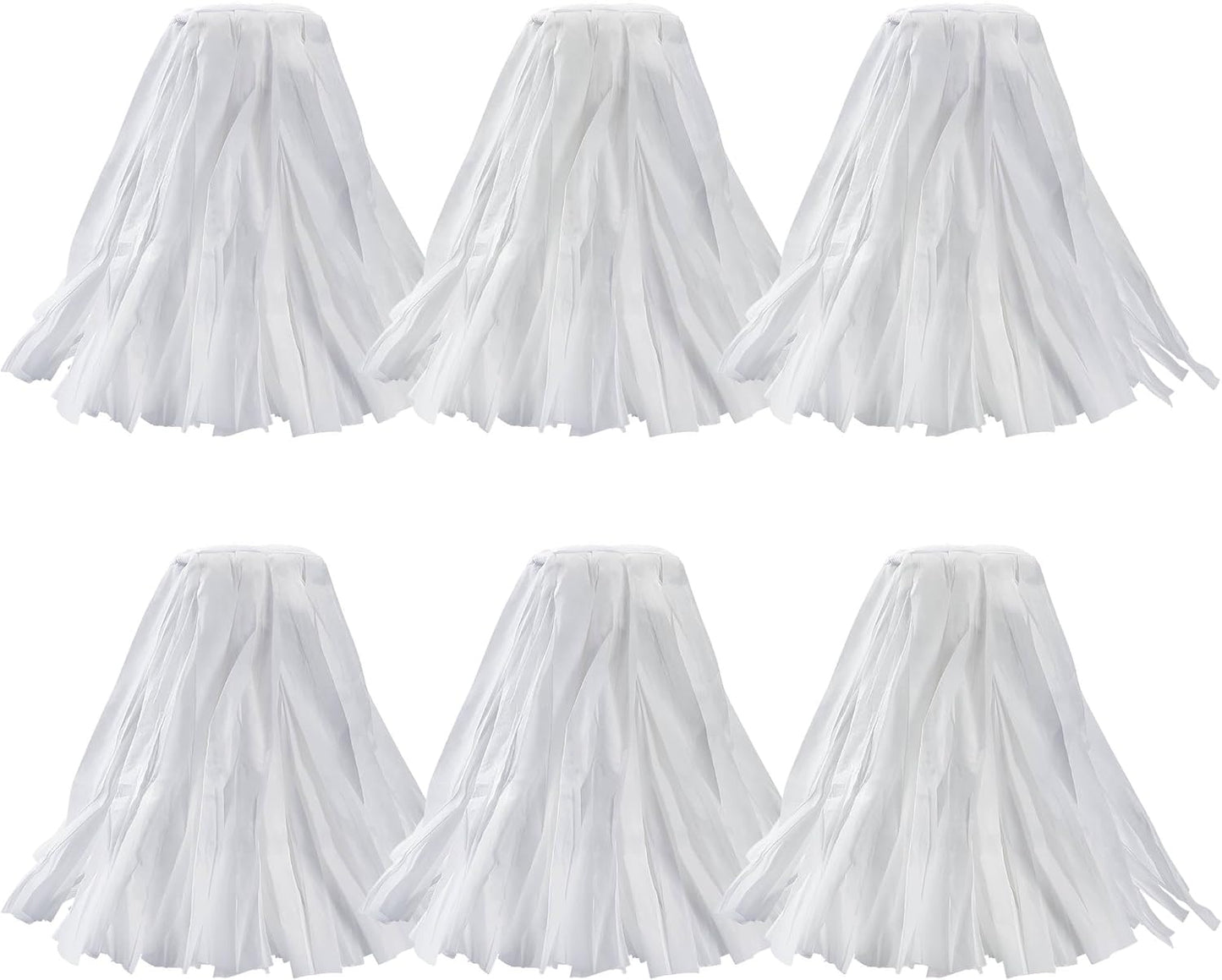 Matthew Cleaning Looped-Open Disposable Industrial Wet Mop Head 1.25'' Universal Headband Non-Woven Commercial Replacement for Indoor & Outdoor Use, Floor Cleaning String Mop Refill 6 Pack