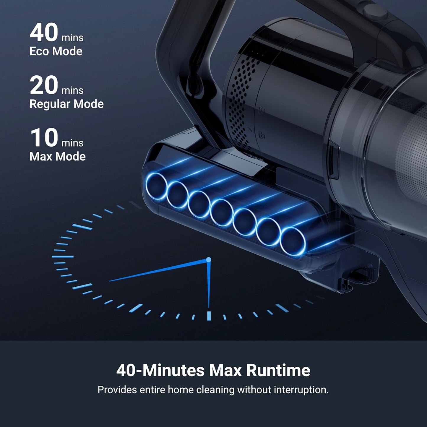 Eureka RapidClean Pro Cordless Vacuum Cleaner for Hard Floors, Lightweight Stick Vacuum LED Headlights, Convenient Stick and Handheld Vac, Green, NEC285GR