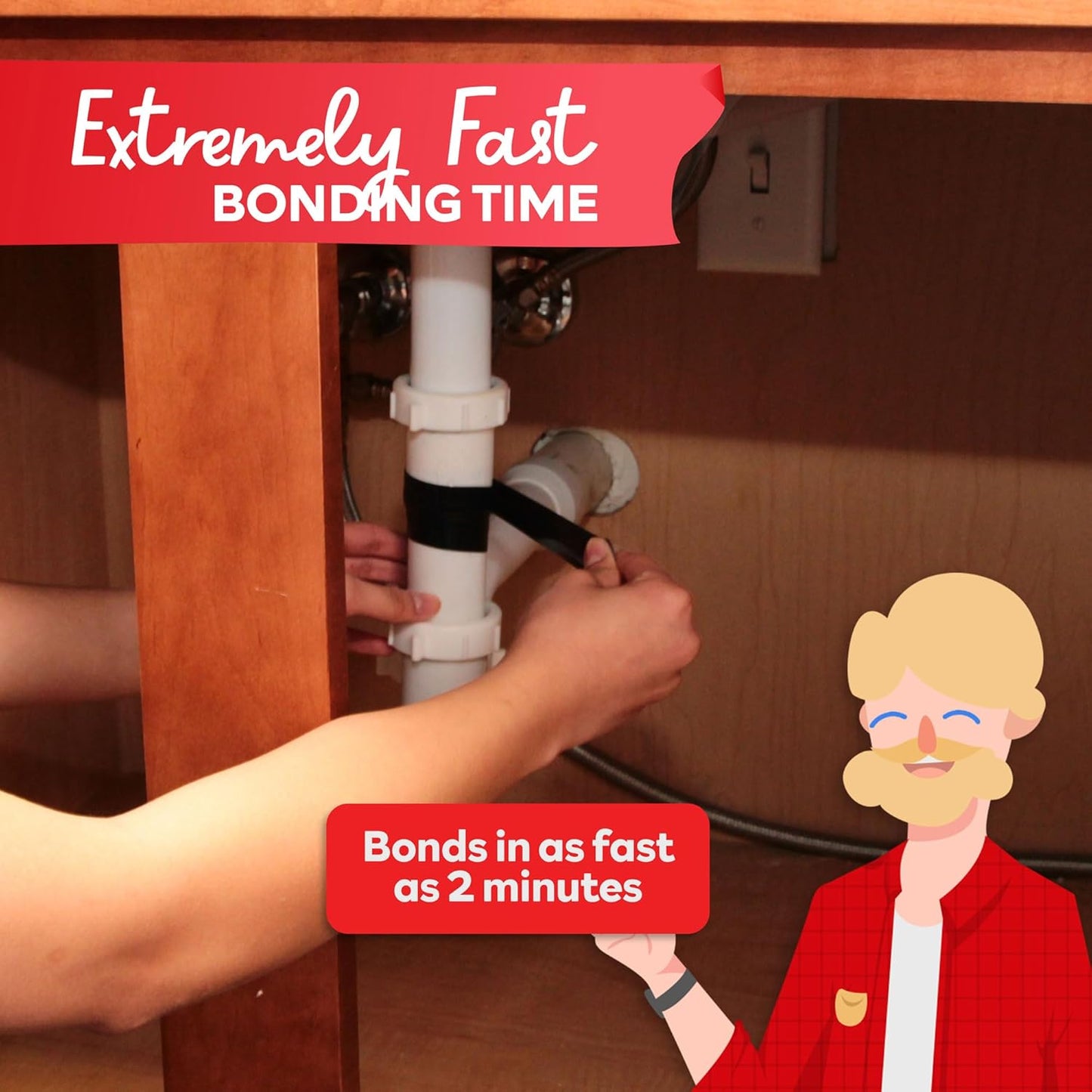 XFasten Self Fusing Silicone Tape Waterproof Multicolor – 1" x 10 Feet 4-Pack, Self Amalgamating Tape, Silicone Rubber for Plumbing, Sealing Pipes, Hose Repair, Outdoor Coax and Electrical Cables