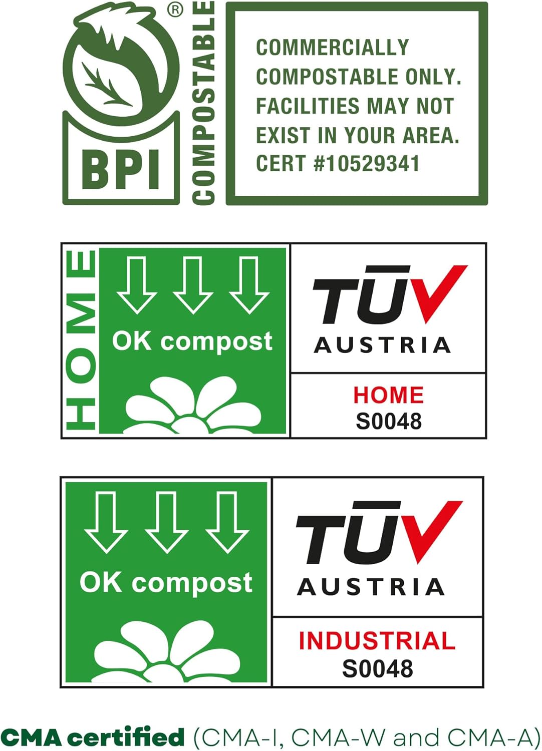 bioMat 3 Gallon Compost Bags, 125 Count, Compostable Trash Bags for Kitchen Compost Bin, BPI ASTM D6400 and CMA Certified Biodegradable Trash Bags