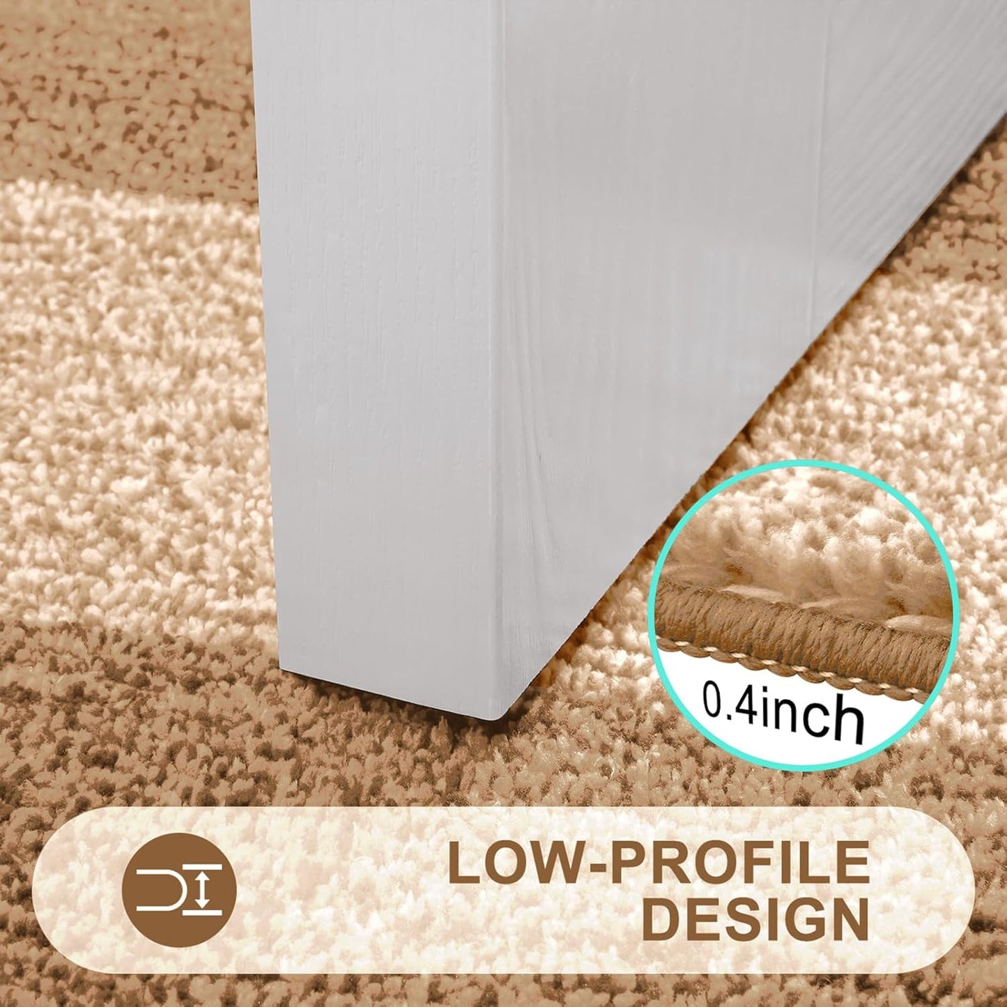 Kitinjoy Indoor Outdoor Door Mat, 30x17 Non-Slip Absorbent Dirt Trapper, Low-Profile Washable Inside Entrance Front Floor Mat, Sturdy Soft Entry Doormats for Entryway, Camel