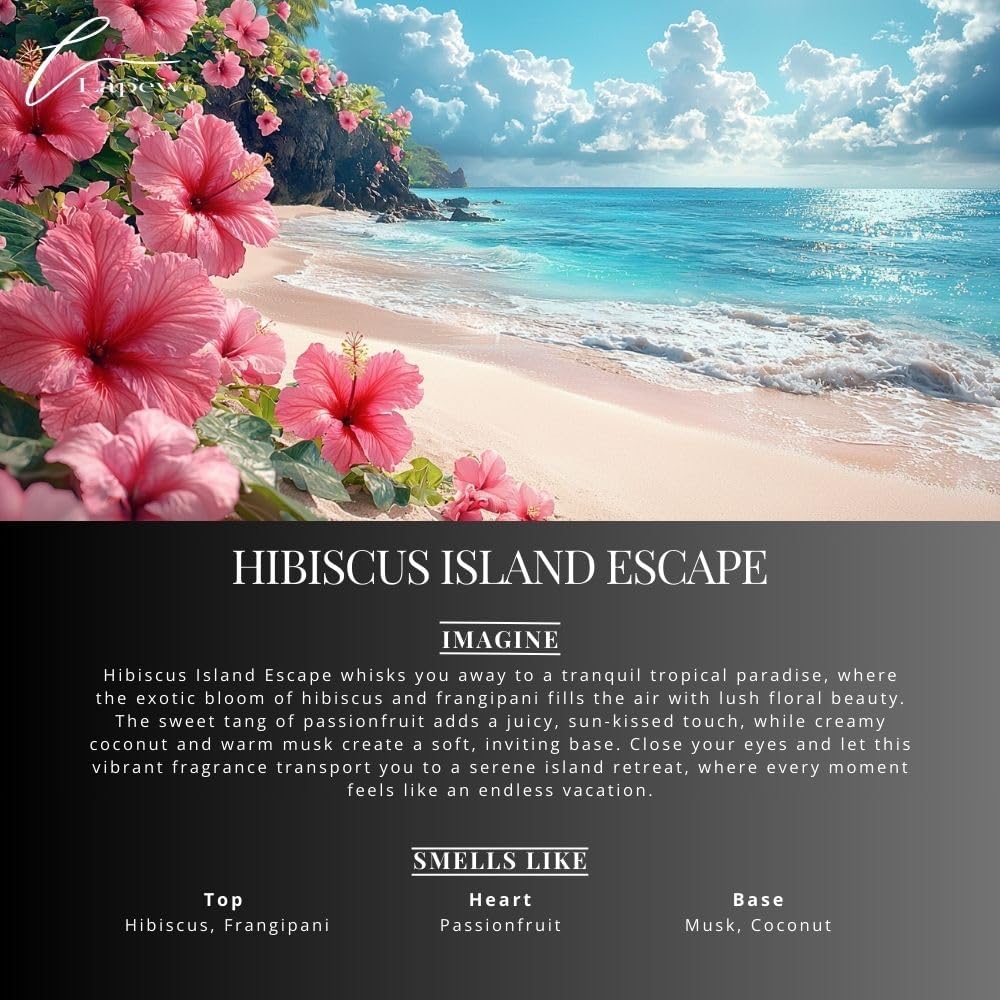 Hibiscus Island Escape Carpet Freshener Powder: Powerful Odor Eliminator for Home, Upholstery Deodorizer, Carpet Deodorizer, Pet Urine, Cat Litter Box - Hibiscus Island Escape Fragrance