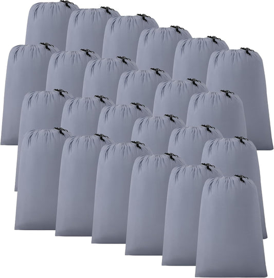 ZPECC Travel Laundry Bag 24 Pack,Bulk Extra Large Heavy Duty Bags, Durable Dirty Clothes Organizer With Drawstring, Fit a Basket or Hamper (40" X 30",Purple Hemp)