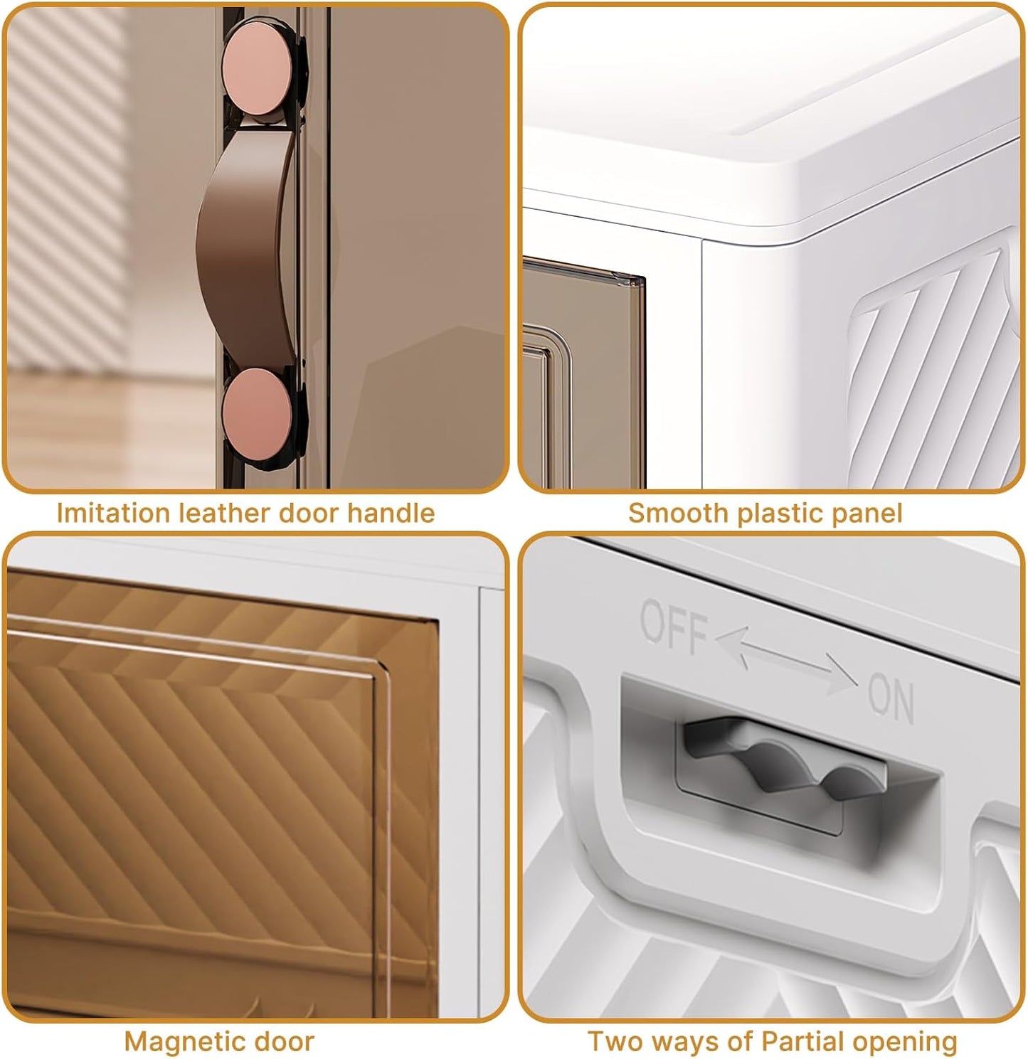 Extra Large Stackable Storage Bins with Lids & Wheels & Door, 672QT-112QT/28GAL*6Pack Foldable Collapsible Closet Organizers, Plastic containers drawers for bedroom Dorm