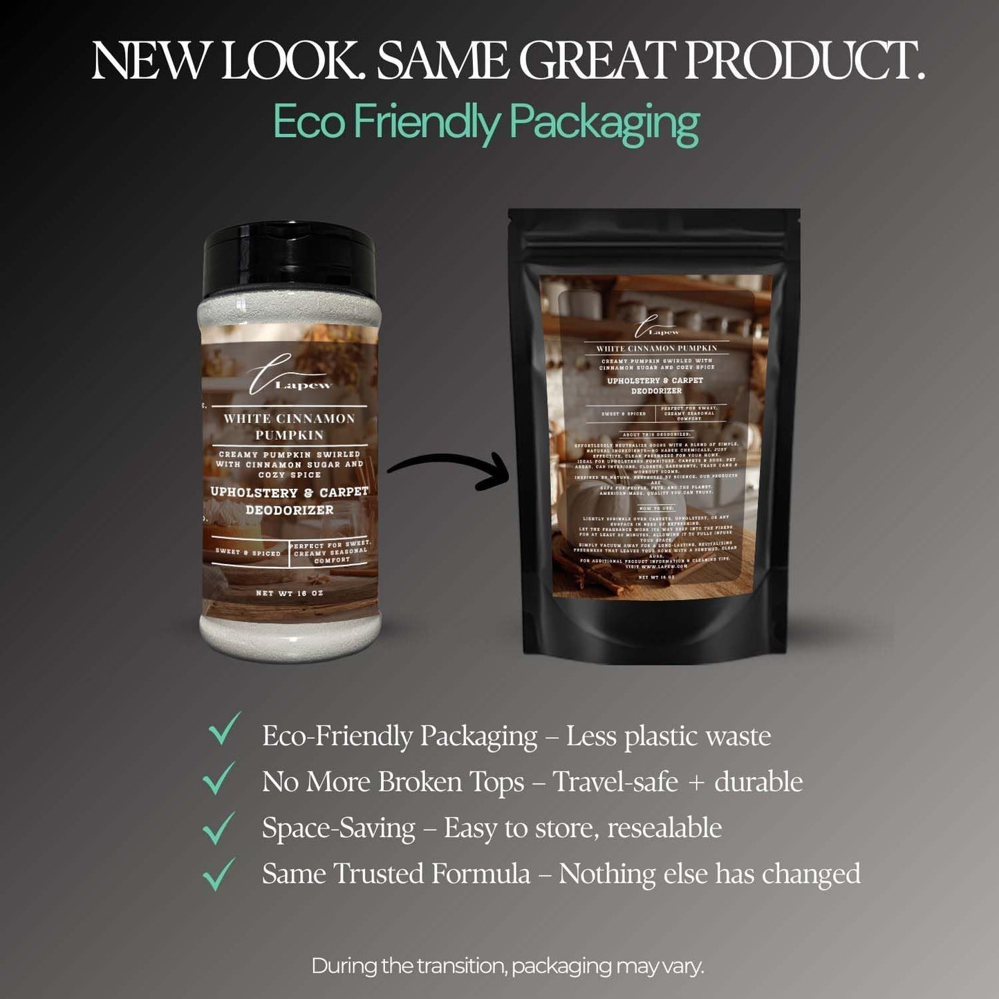 White Cinnamon Pumpkin Carpet Freshener Powder: Powerful Odor Eliminator for Home, Upholstery Deodorizer, Carpet Deodorizer, Pet Urine, Cat Litter Box - White Pumpkin Fragrance