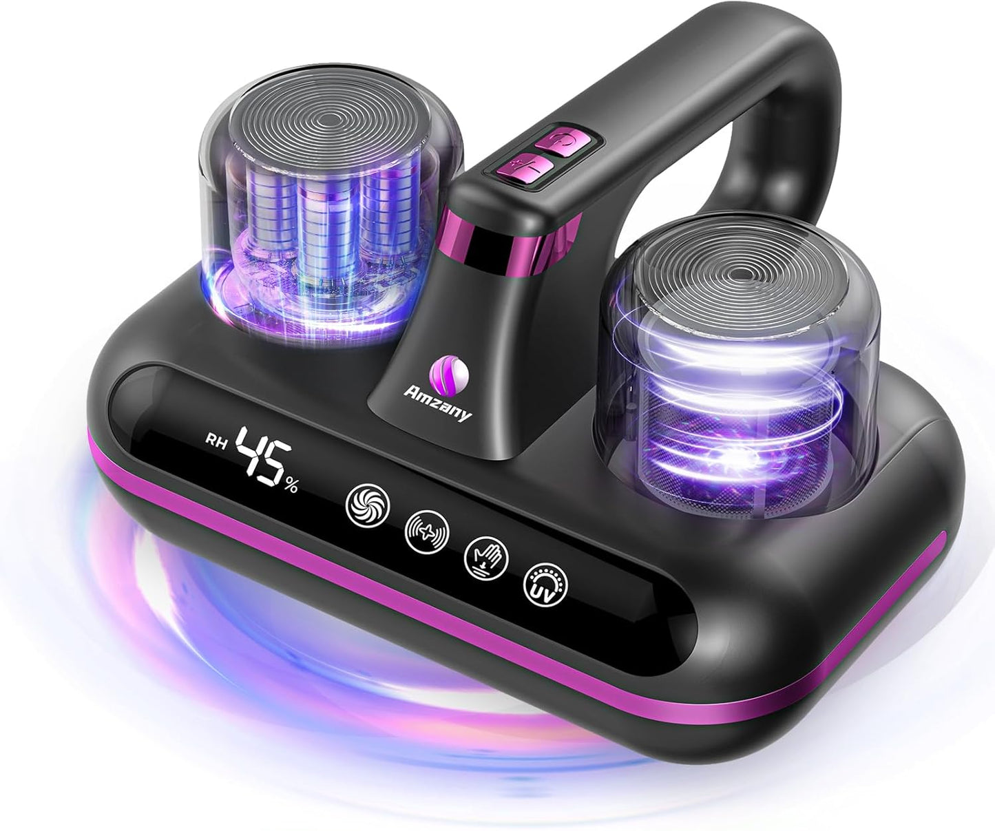 Mattress Vacuum Cleaner - 5-in-1 Cordless Bed Vacuum Cleaner, Powered by Ultrasonic Technology, 16Kpa Strong Suction,Low Noise,Suitable for Dust, Pet Hair, Etc - Grey