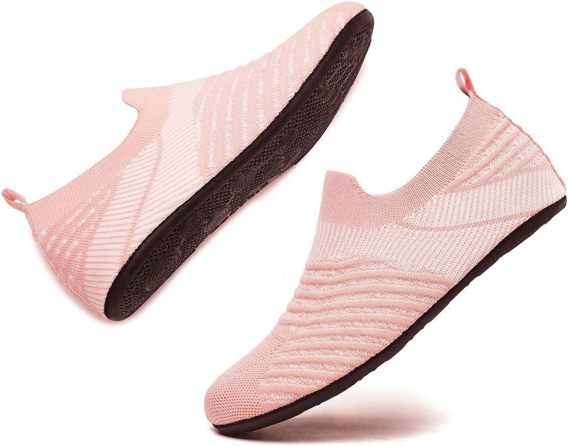 Adult Indoor House Slippers Socks Lightweight Non Slip Grip House Home Shoes for Women Men