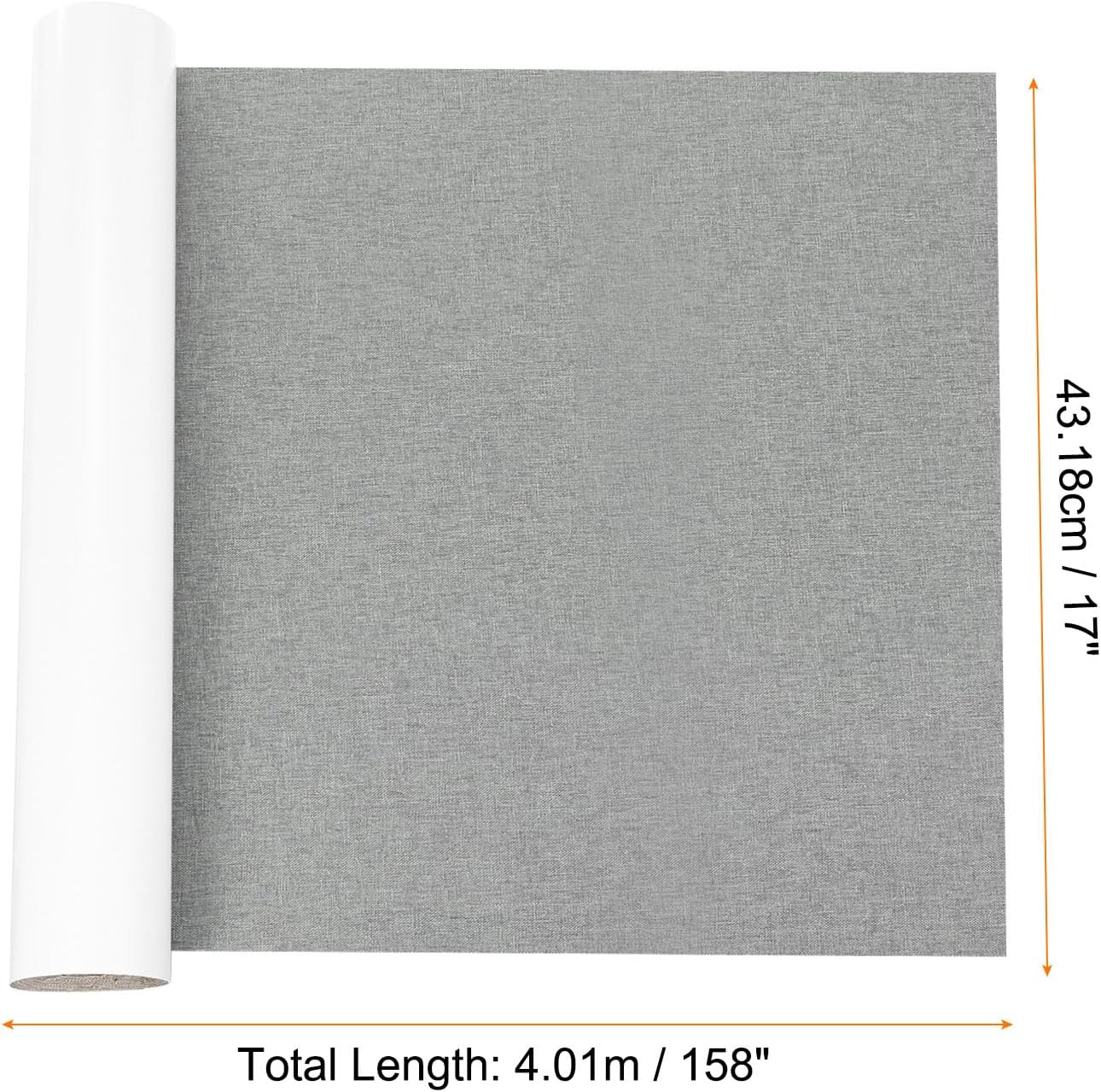 Repair Patches Repair Tape Self-Adhesive DIY Repair Patch Linen Gear Patch for Sofa, Furniture, Chair, Clothing,Tents,17x158 Inch,Grey