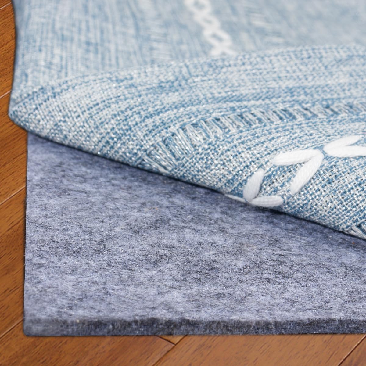 Felt Rug Pad, 8x10 Ft Extra Large Area Rug Cushioned Carpet Pad, Thick Felt Rug Pads for All Floors, Felt Pad for Under Area Rugs Hardwood Floors, Keep Rug in Place Soft