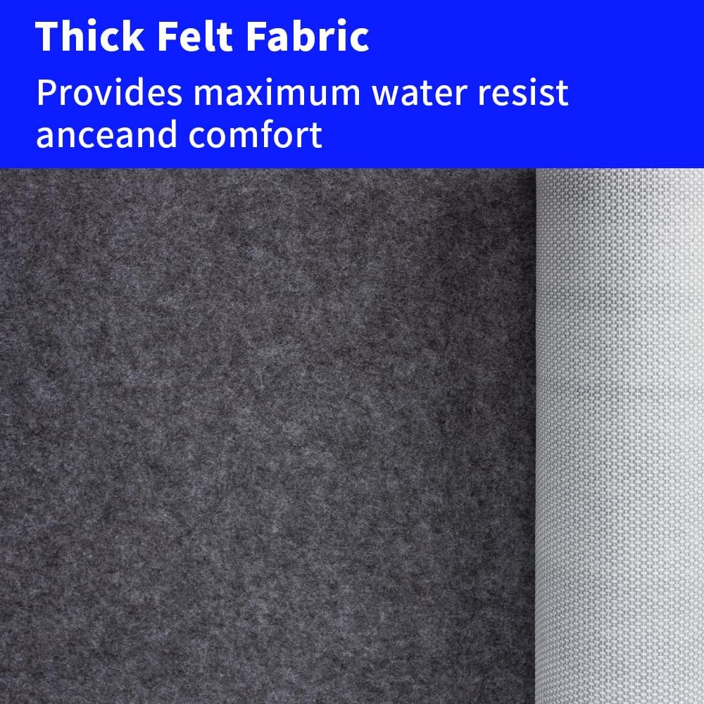 Waterproof Non-Slip 1/4” Extra Thick 10x14 ft Rug Pad for Large Area Rugs Durable Felt Floor Protection pad for All Floors, Suitable for Cutting. Rug Pads Keep Rugs in Place and Provide Cushioning