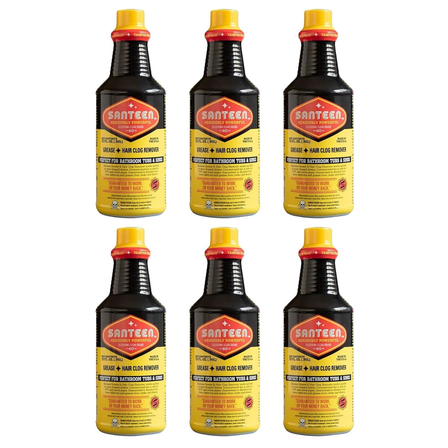 Santeen - 700-6 Grease Hair Drain Opener Quart 32oz