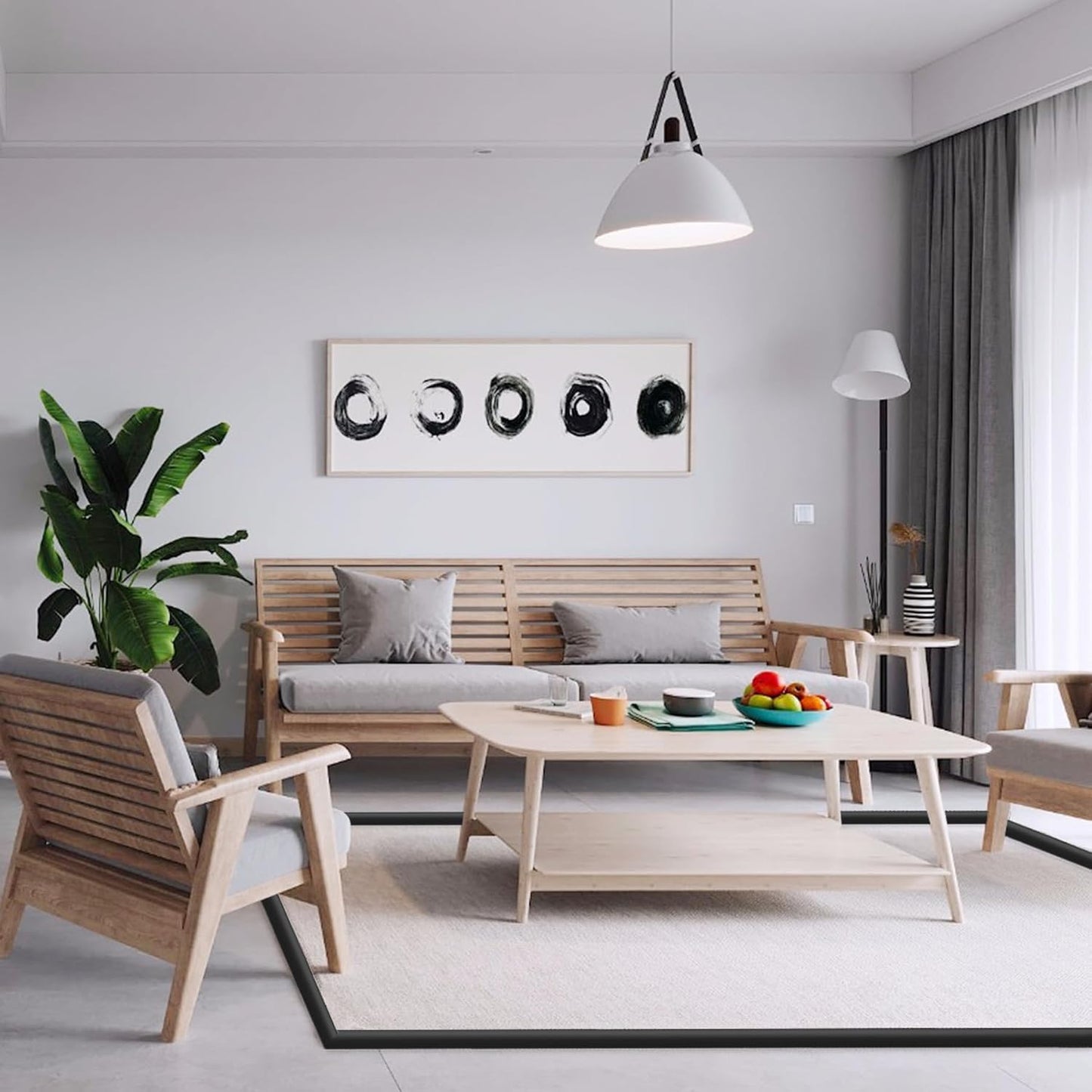 Self Adhesive Carpet Transition Strip with Edge Trim, Designed for Seamless Transitions from Carpet to Tile or Vinyl Floors, Perfect for Doorways.(Black,50ft)