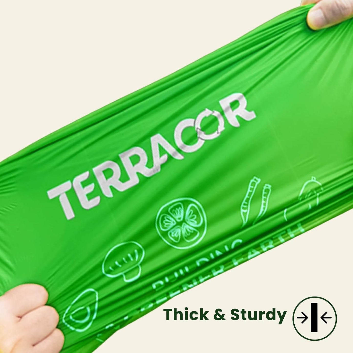 Compost Bags, Handle Tie Food Scrap Bags 3 Gallon,100 Count,Certified by BPI and ASTM D6400, Kitchen Compost Bin Compatible