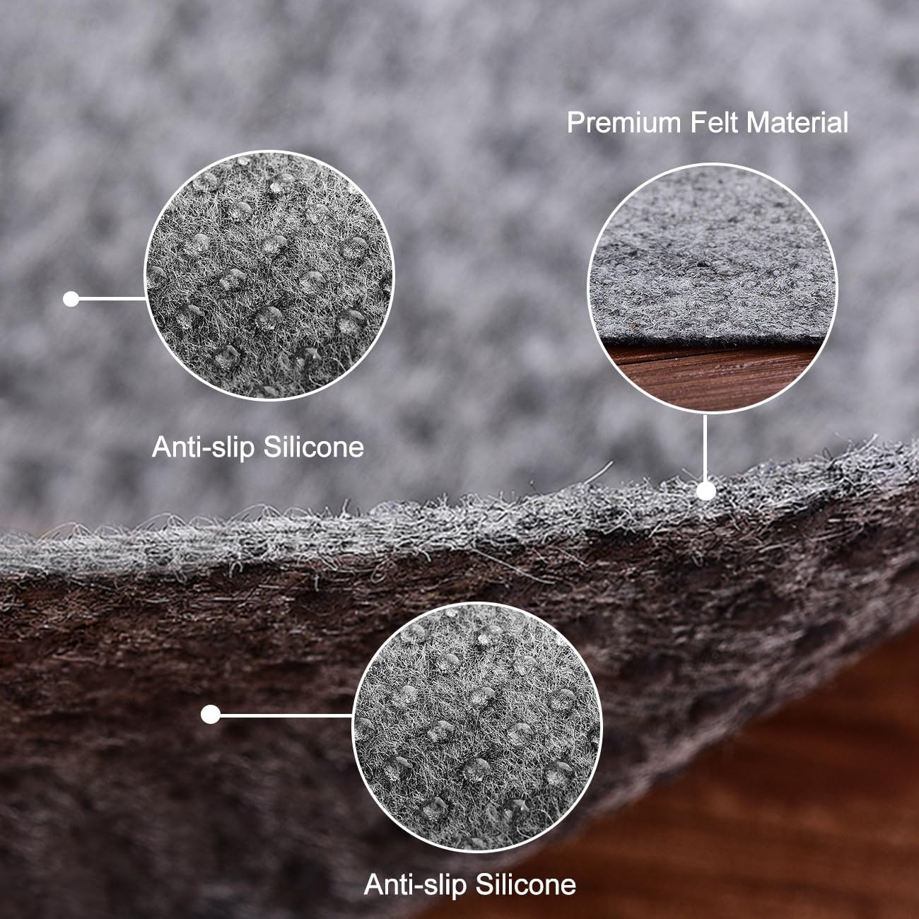 Non Slip Mattress Gripper and Area Rug Felt Pad, Keeps Mattress and Rug in Place - Full Size (4 x 6 Feet)