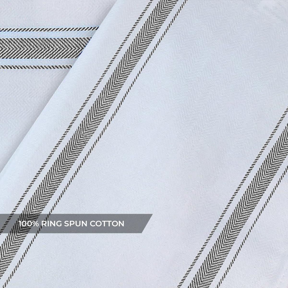 Dish Towels Set (Value Pack of 45) Size 15x25 Inch, 100% Cotton Soft & Absorbent Linen Kitchen Towels, Tea Towels, Reusable Cleaning Cloths for Household Cleaning (Grey)