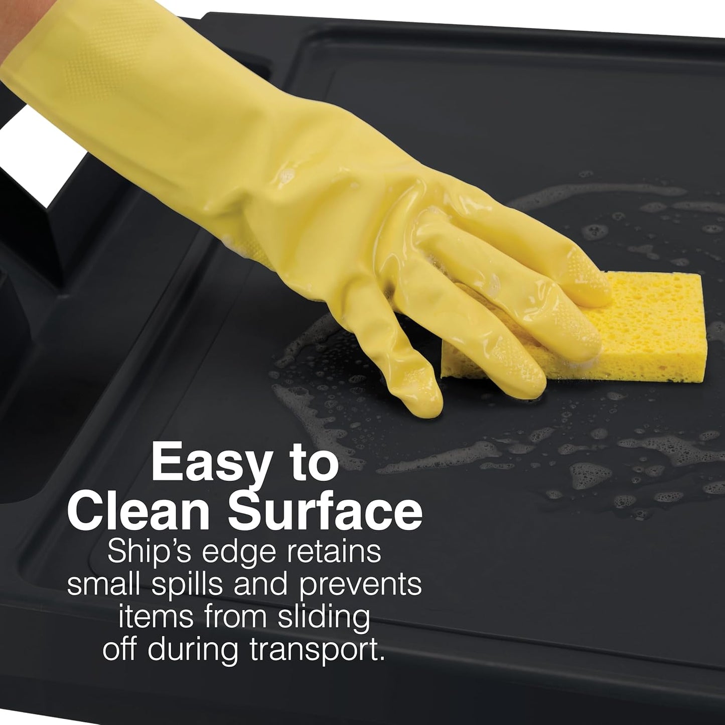 Metro myCart Plus Utility Cart - Choose-Your-Height Adjustable Heavy Duty Rolling Cart for Home, Commercial and Industrial Use - 2-Shelf, 300 lbs Capacity - 23.9" W x 34.4" L x 35.5-39.5" H - Black