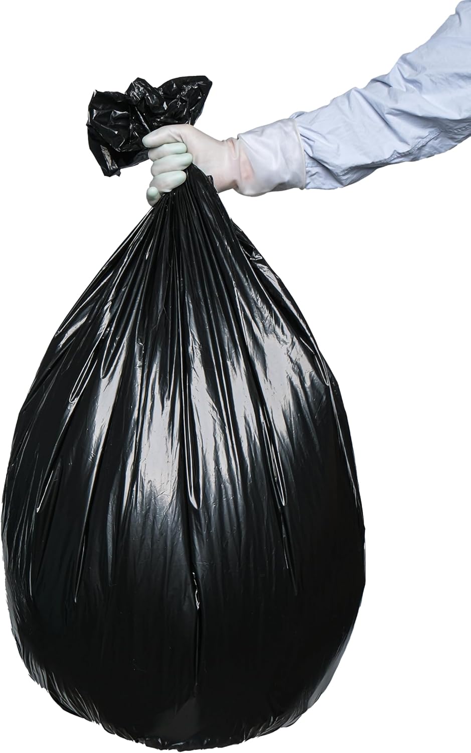 TYPLASTICS Heavy Duty 55-60 Gallon Trash Can Liners, 36" x 60", 1.2Mil, Black Garbage Bags, Multipurpose for Lawn, Leaf, Yard, Office, Outdoor, Gardening, Commercial and Industrial - Boxes of 100