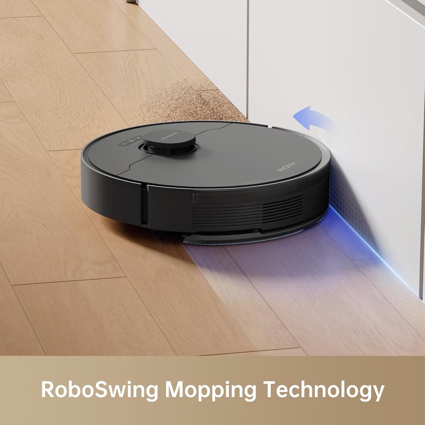 MOVA S10 Robot Vacuum Cleaner with 7000Pa Suction, 260 Mins Run Time, Liftable Brush, Self-Charging Robotic Vacuum Cleaner for Home, Pet Hair, Hard Floors, App & Voice Control