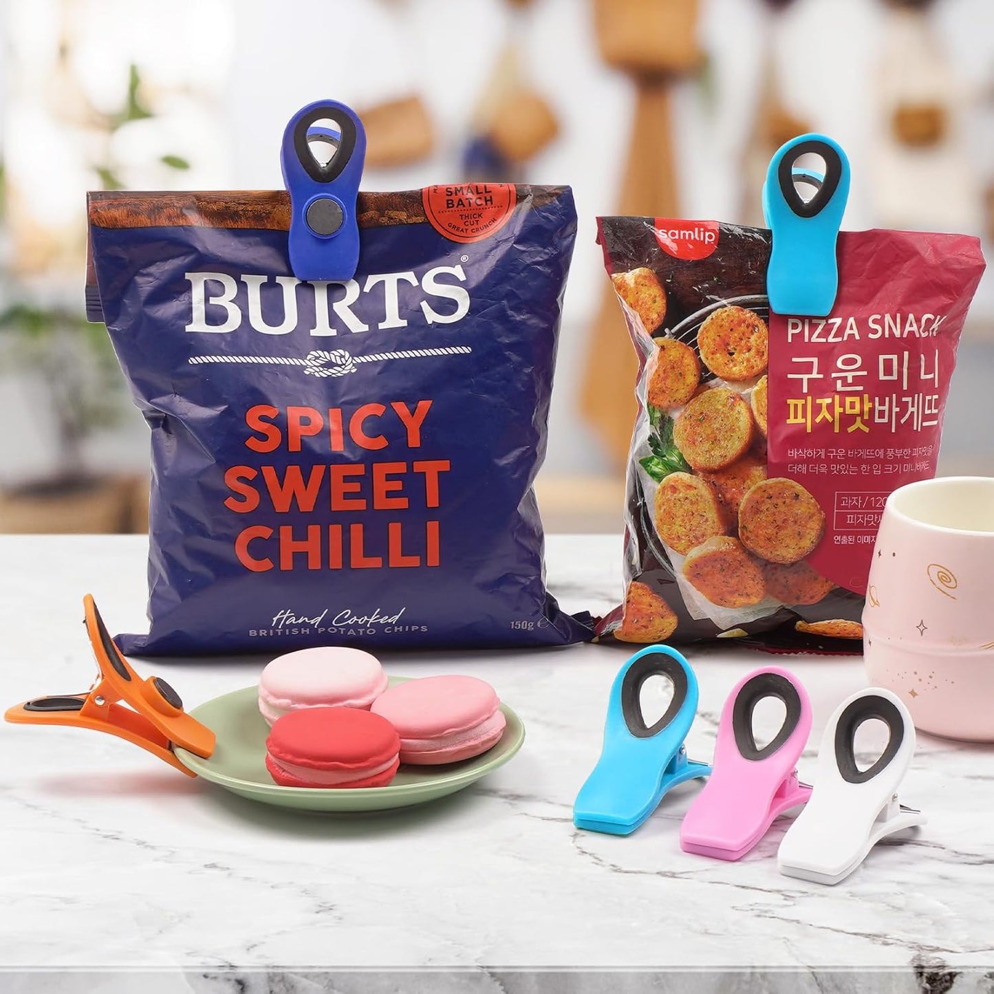 10 Pack Magnetic Chip Clips, Bag Clips, Chip Clip, Clip for Food Packages