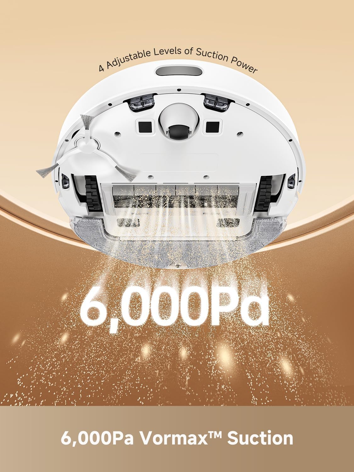 DREAME D10 Plus Gen 2 Robot Vacuum and Mop with Self Emptying Base for 90 Days of Cleaning, 6000 Pa Suction and LiDAR Navigation, Obstacle Avoidance, Wi-Fi Connected