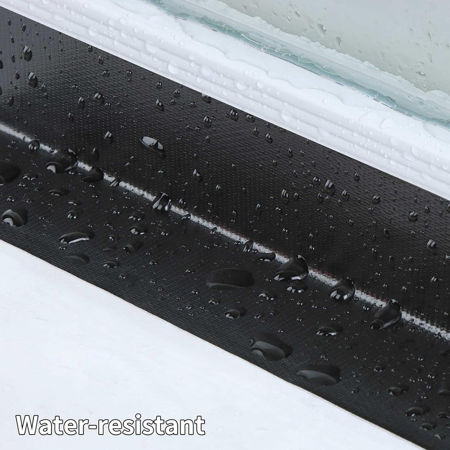 Cloth Duct Window Seal Strip Tape for Winter, 2.75in x 66FT, Weather Stripping Sealing Insulation Tape for Windows and Door, Easy Tear Sealer Draft Blocker Black