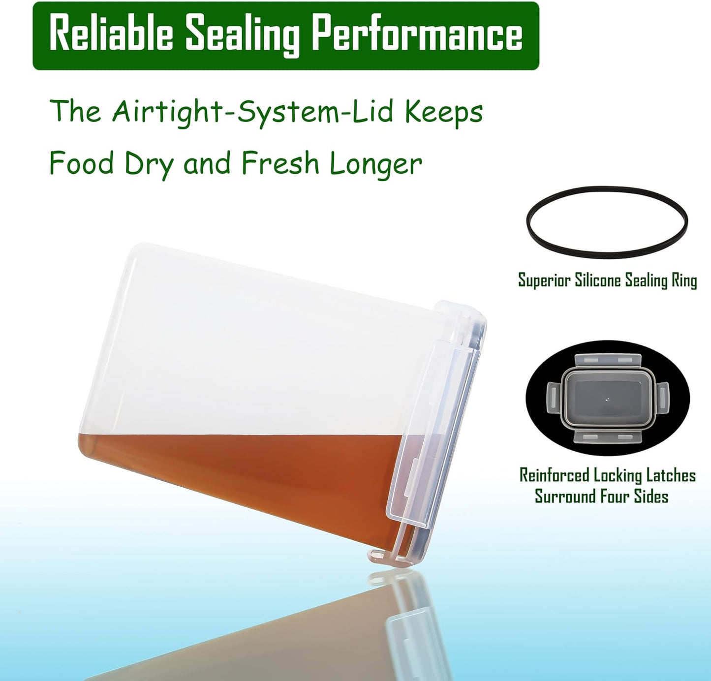 [2PC] 9.5L | 10 qt | 320 Oz Extra Large Airtight Food Storage Containers with Lids, Kitchen & Pantry Organizers and Storage Clear Plastic, Bulk Flour Sugar Canister Set -Wide Deep Leakproof & BPA Free