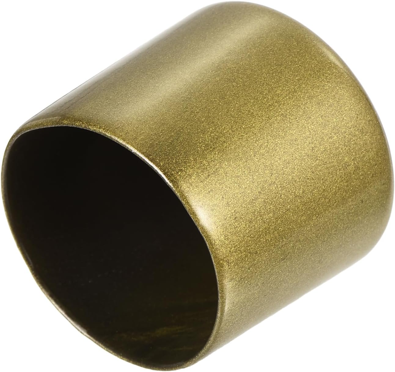 uxcell 20pcs Rubber End Caps 36mm ID Vinyl Round Tube Bolt Cap Cover Thread Protectors Gold