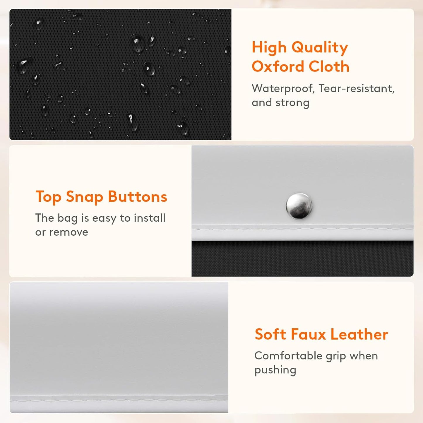 Lifewit 165L Laundry Basket with Wheels, Large Heavy Duty Commercial Rolling Laundry Hamper with Handles, Tall Steel Frame Laundry Cart for Laundry Room Bedroom Hotel Home Dorm, Black