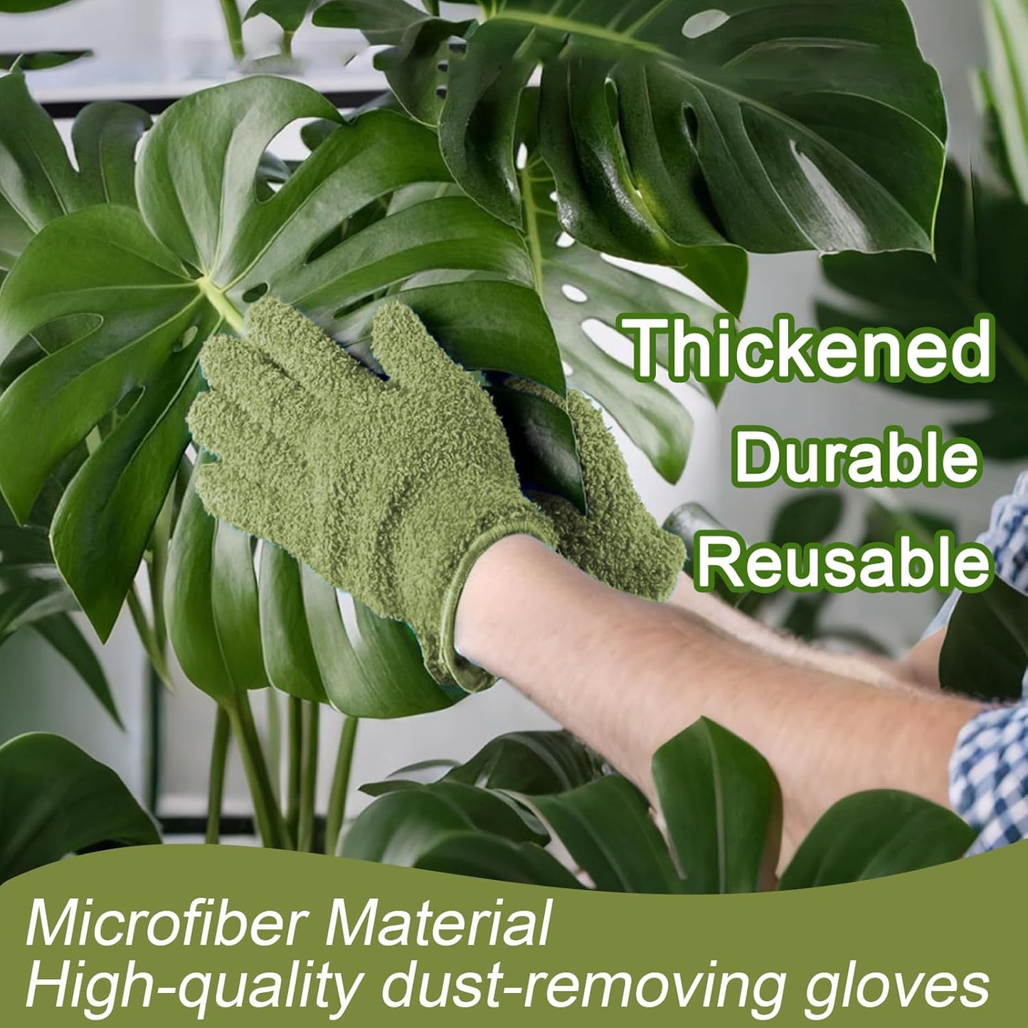 Microfiber Gloves For Plant Dusting