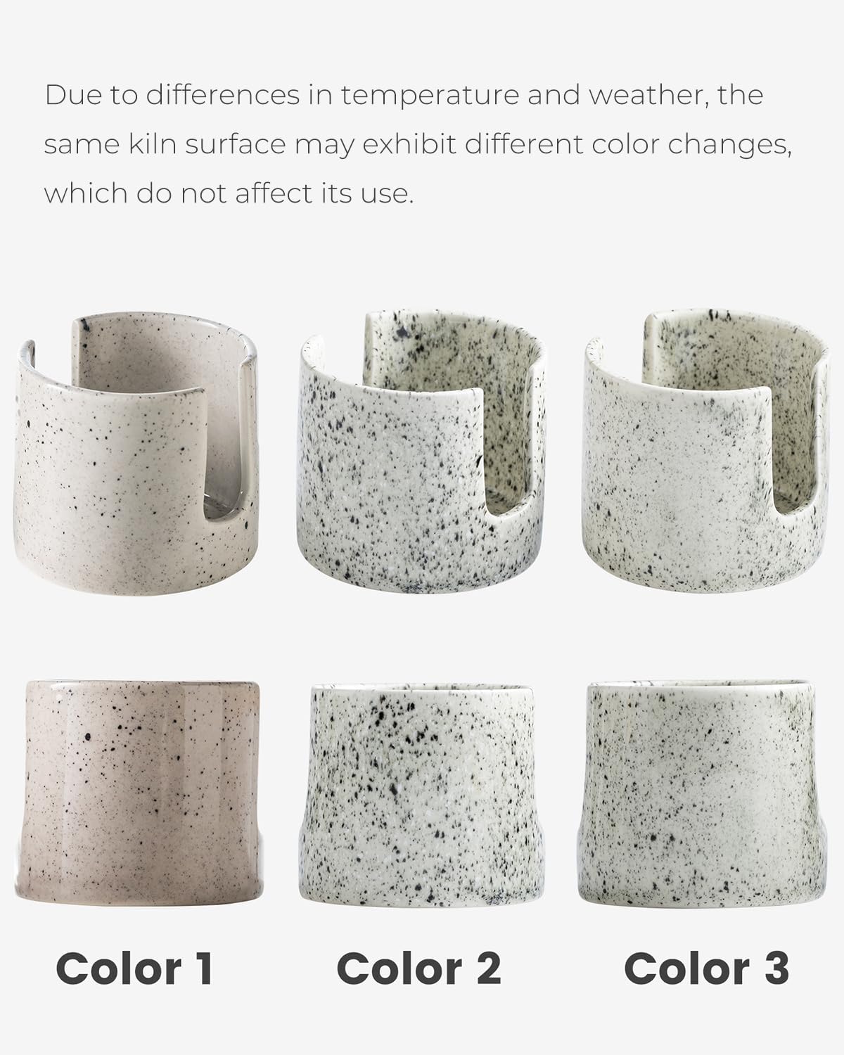 Kitchen Sink Sponge Holder, Dish Sponge Rack Ceramic Brush Holder Farmhouse Kitchen Dish Rack for Brush, Scrubbers, Bathroom, Sink, Speckled Glaze