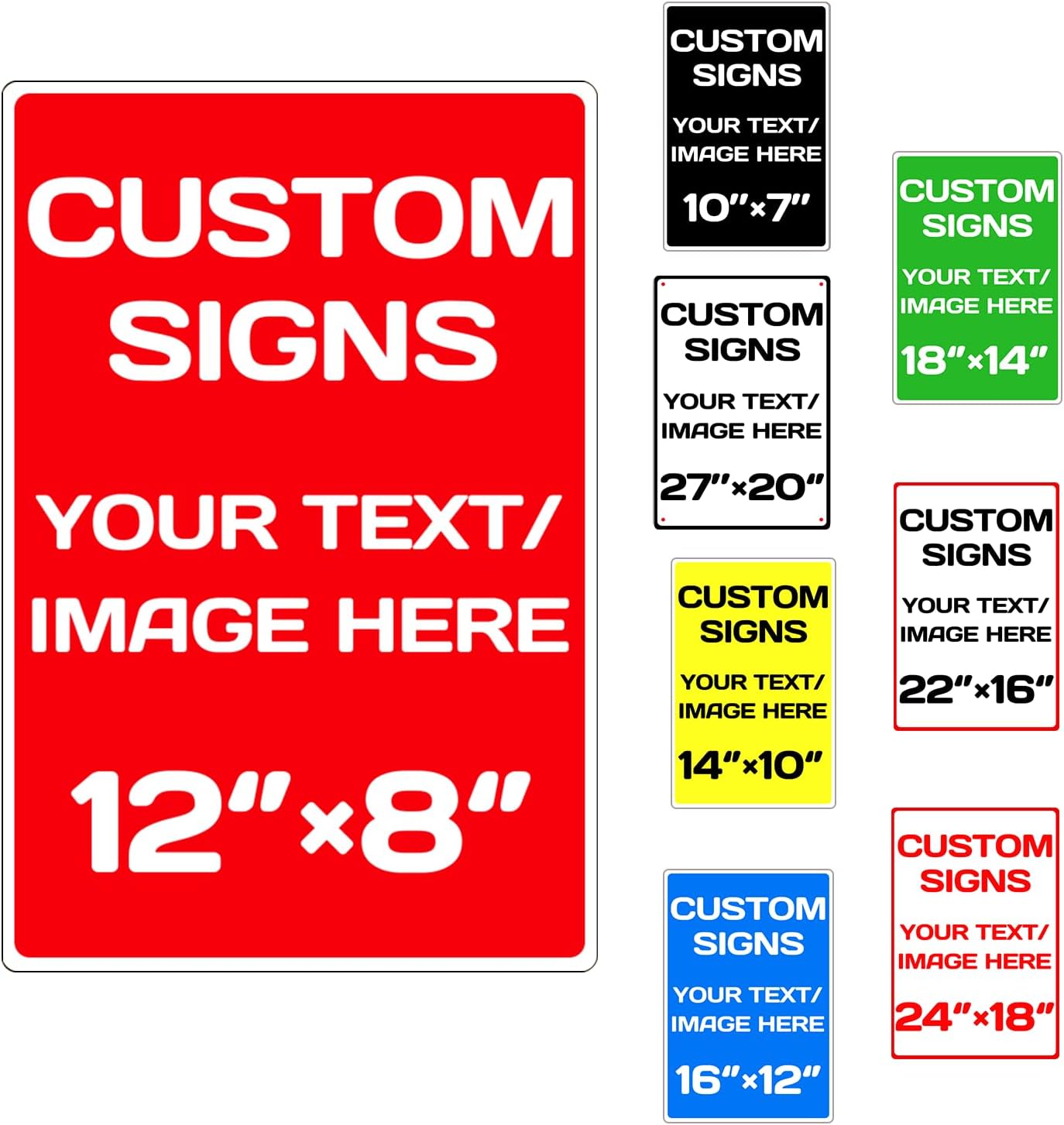 custom company signs,Aluminum Weatherproof Metal Sign Multiple Sizes Custom Personalized Text And picture Here,hazard sign,garden sign,custom door sign,Customised business signs