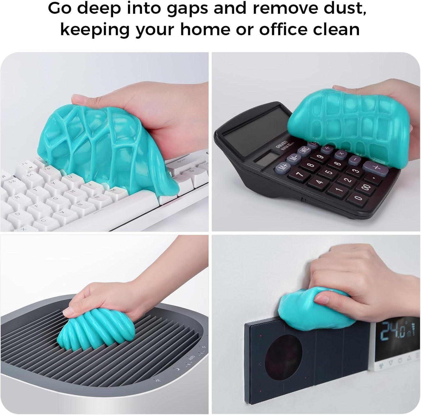 COLORCORAL Car Cleaning Gel Universal Gel for Car Vent Cleaner Cleaning Putty Auto Detailing Car Interior Dust Cleaning Kit for Auto Seat, Christmas Stocking Stuffers for Adults Men Women Kid 160g