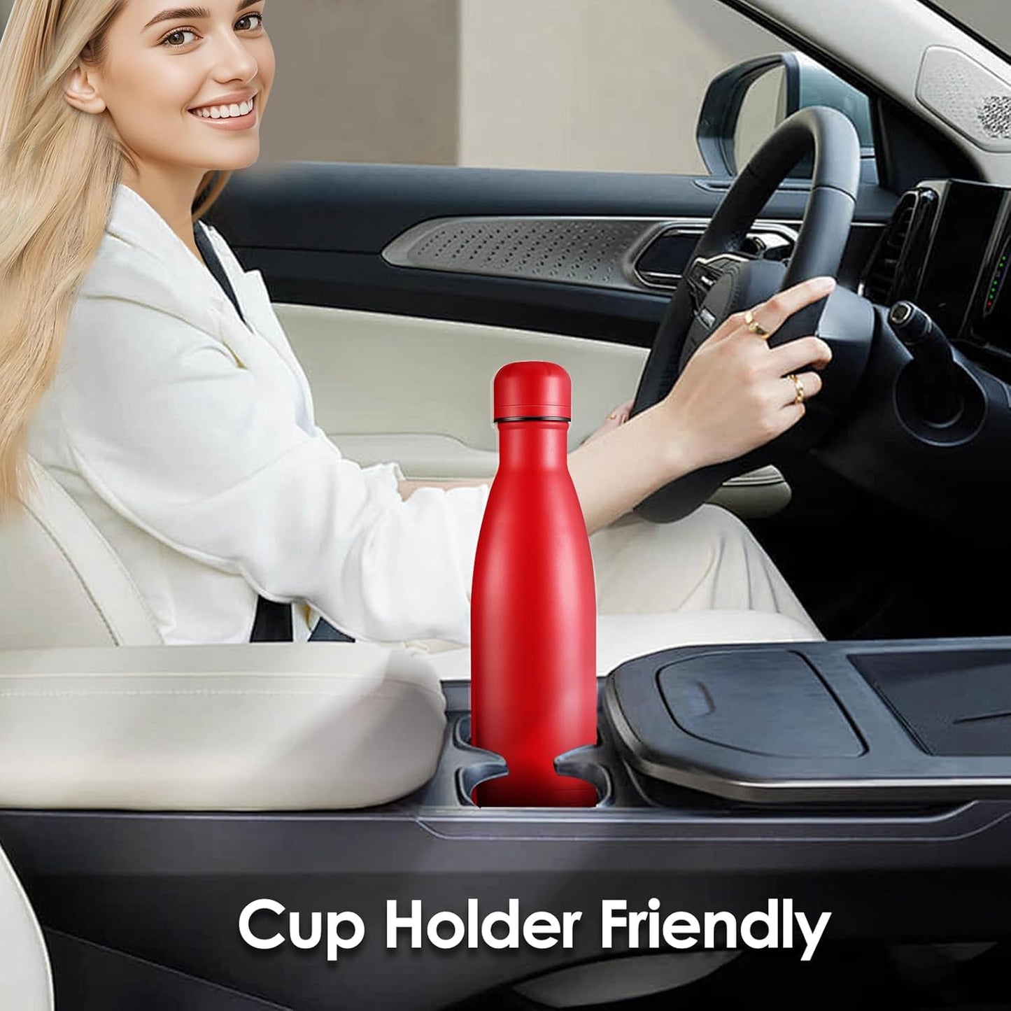 17oz Cola-Bottle Shaped Stainless Steel Leak-proof Water Bottle,Double Wall Vacuum Insulated Metal,Travel Mug For Sports Indoors & Outdoors,BPA-Free Kids Flasks,Assorted(8 Pack)