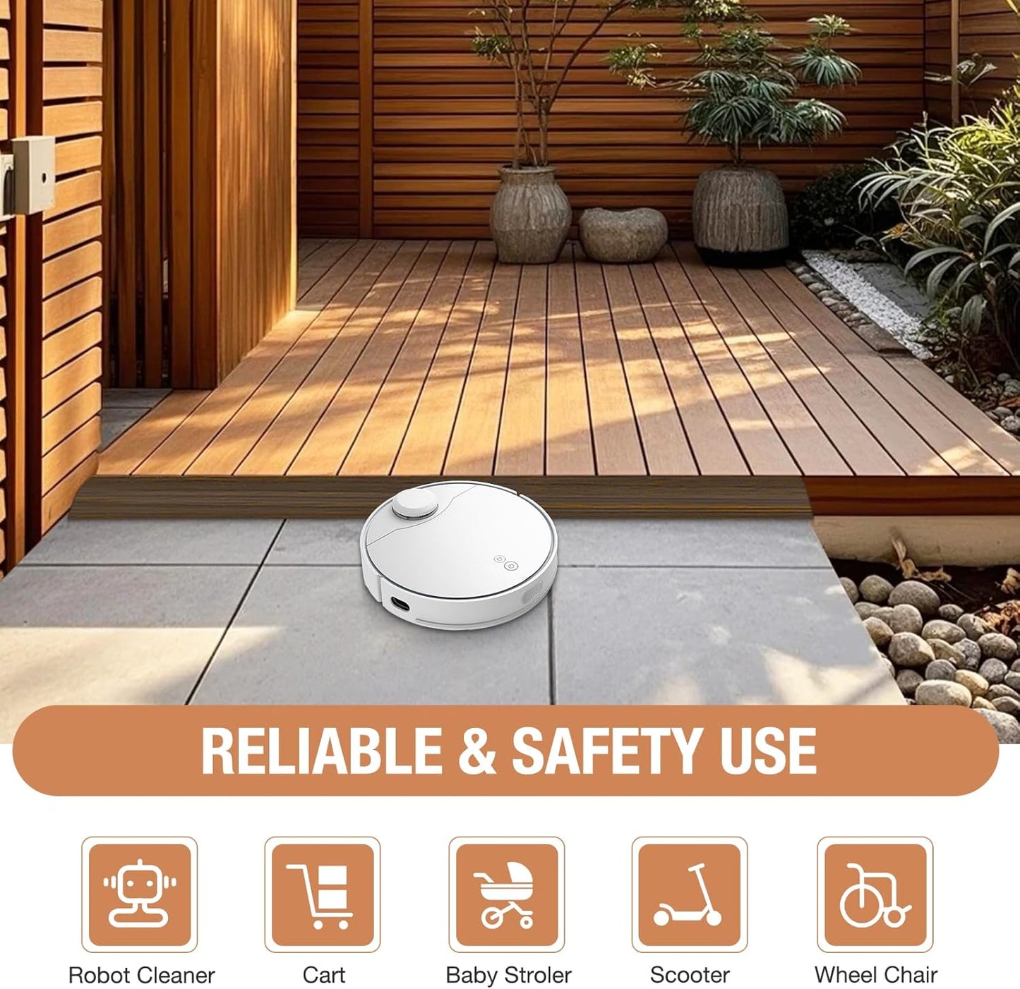 Floor Transition Strip Self Adhesive Vinyl Door Threshold for Doorways Carpet Edging Trim Overlap Edge Reducer for Laminate Floor, Carpet, Tile (Deep Brown Wood Grain, 1/5" to 2/5", 3.3Ft)