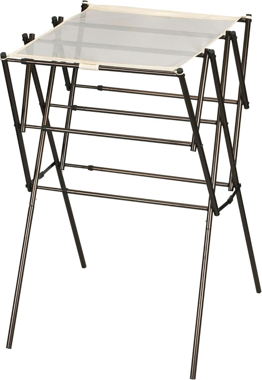 Household Essentials 5175 Collapsible Expandable Metal Clothes Drying Rack, Antique Bronze, STORAGE