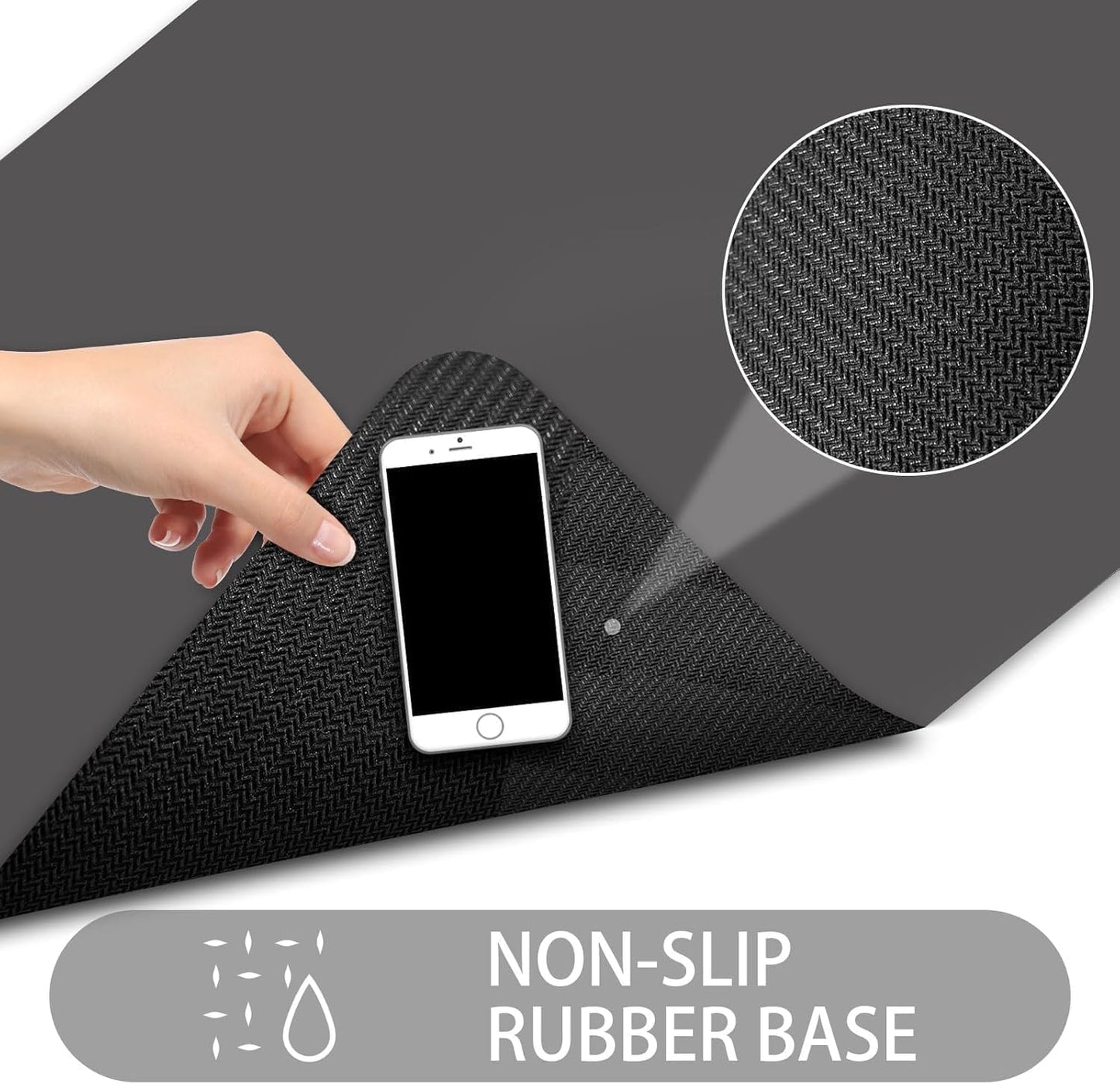 Ultra Thin Door Mat Indoor Entrance, 1/10 in Thin Door Mats for Inside Entry, Non-Slip Rubber Backing Washable Doormat, Fade Resistant, Absorbent, Low Profile Dirt Trapper, 35"X24",Distressed