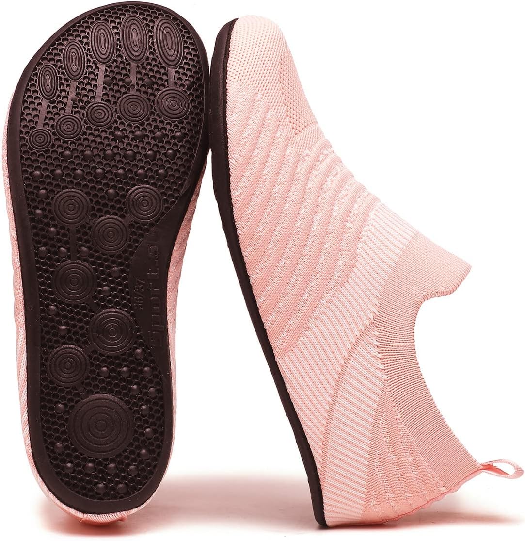 Adult Indoor House Slippers Socks Lightweight Non Slip Grip House Home Shoes for Women Men