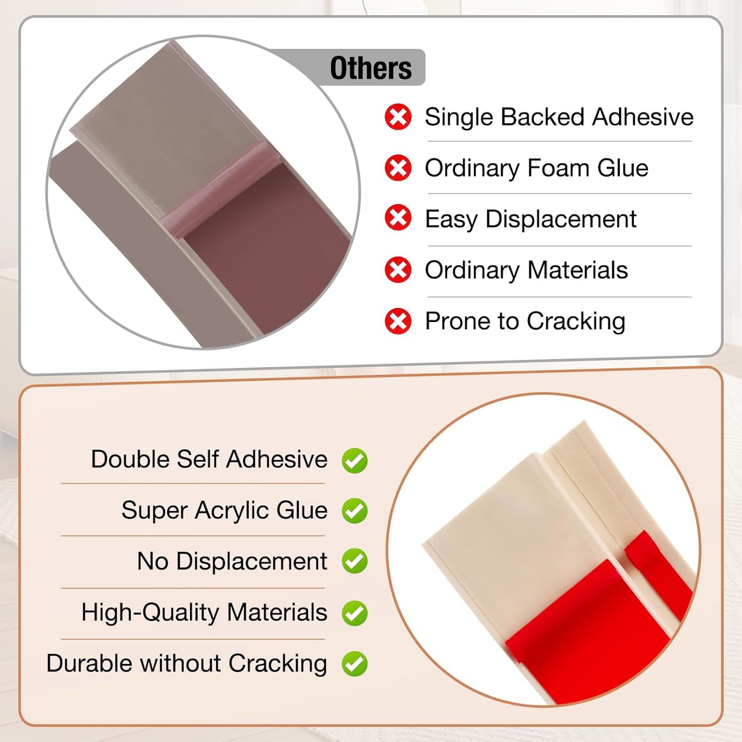 Floor Transition Strip Self Adhesive Vinyl Door Threshold for Doorways Carpet Edging Trim Overlap Edge Reducer for Laminate Floor, Carpet, Tile (Light Yellow Wood Grain, 1/5" to 2/5", 6.6Ft)