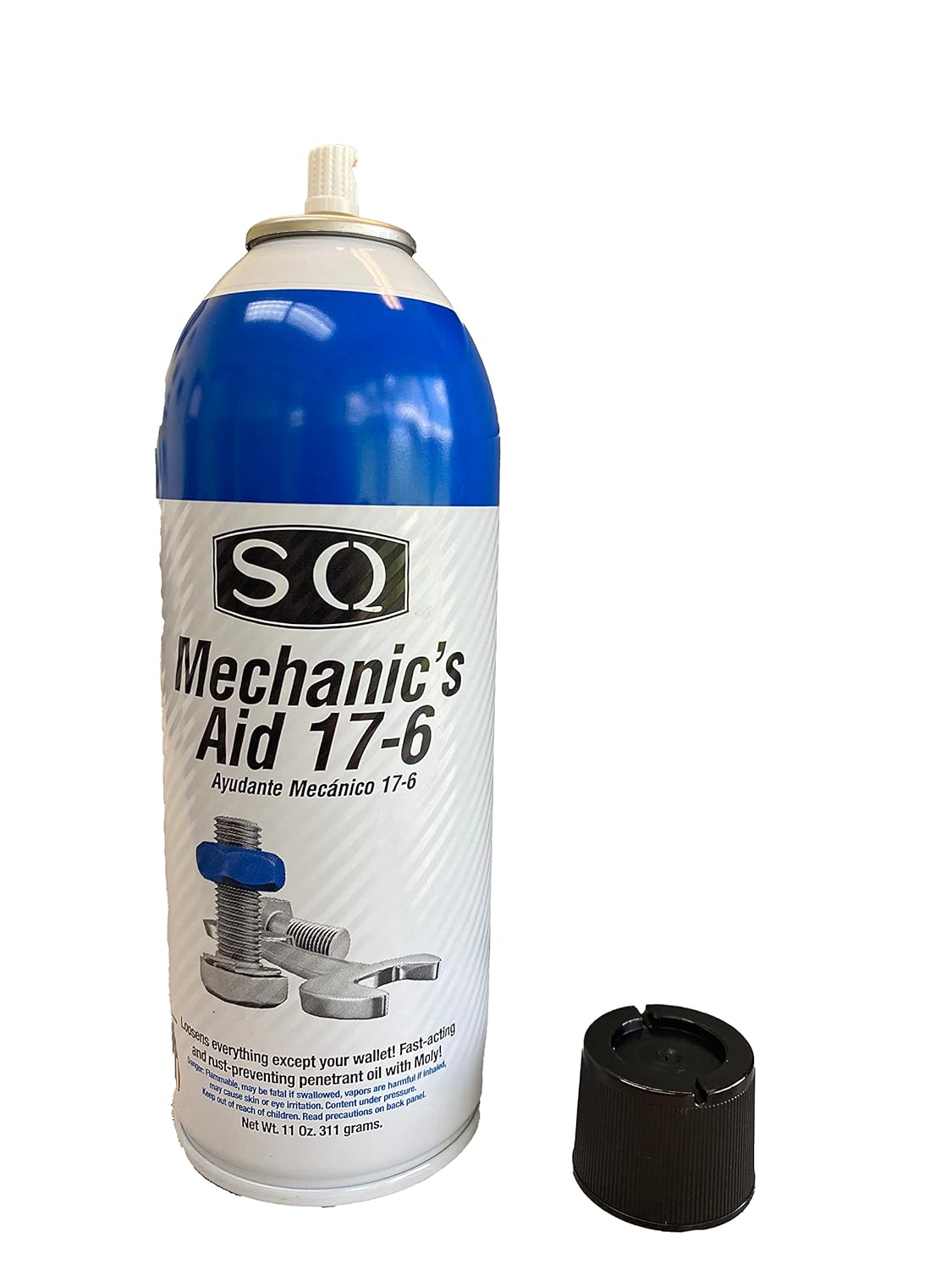 SQ Lubricant Combo, SQ Mechanic's Aid 17-6 Penetrating Catalist, 5 in 1 Multipurpose Lubricant, Silicone Lubricant Heavy Duty (12)